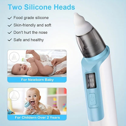 1Pcs Electric Nasal Absorber Silent Baby Obstruction Rhinitis Cleaner Nasal Aspirator Nose Snot Cleaner For Newborns